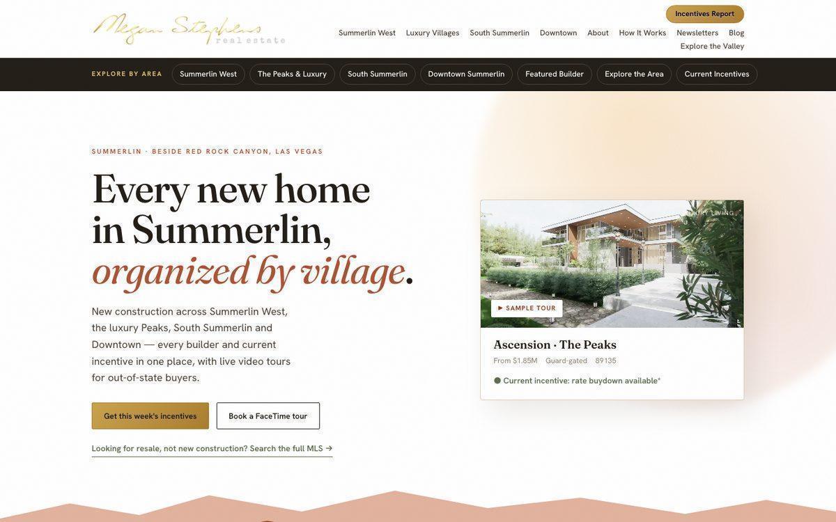 Las Vegas new-homes network