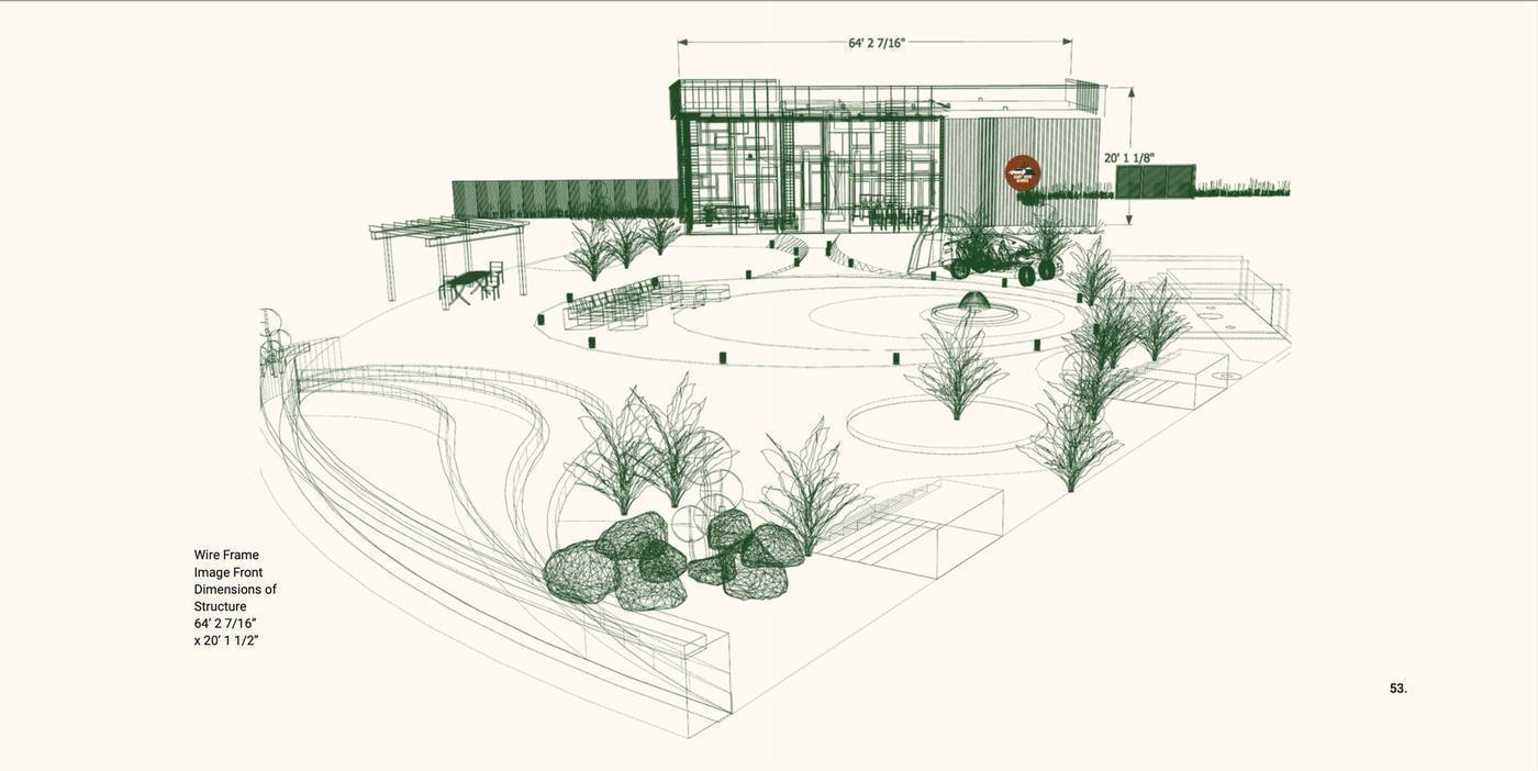 Pop-up shop plan, SketchUp